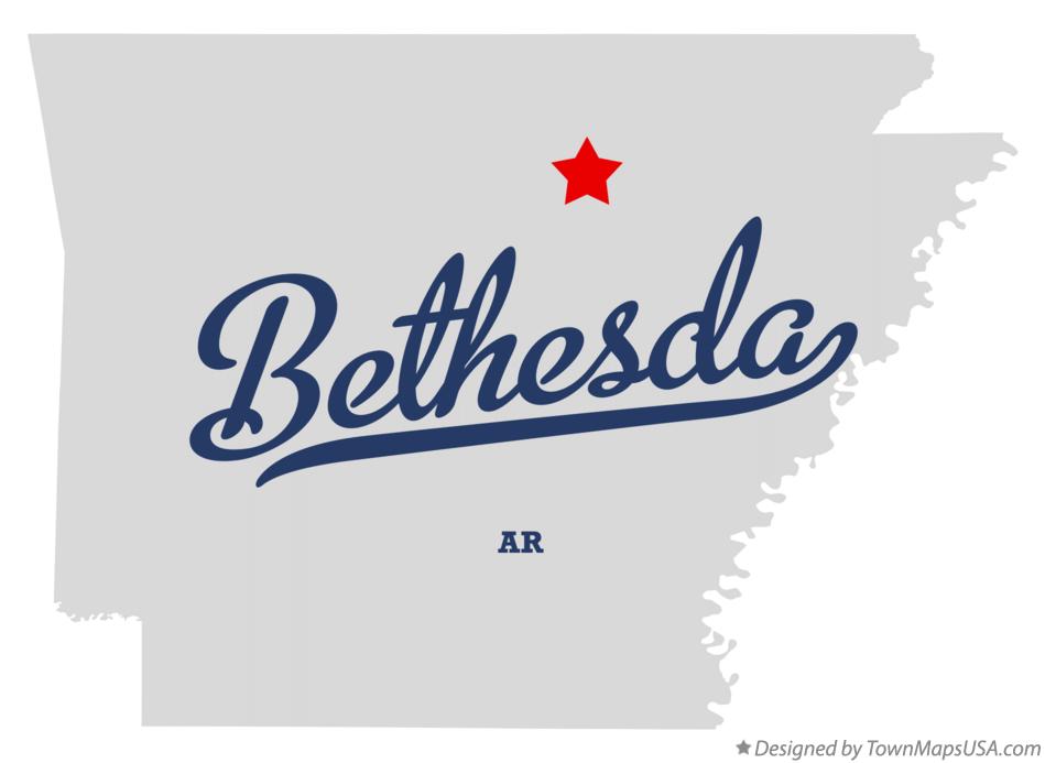 Map of Bethesda Arkansas AR