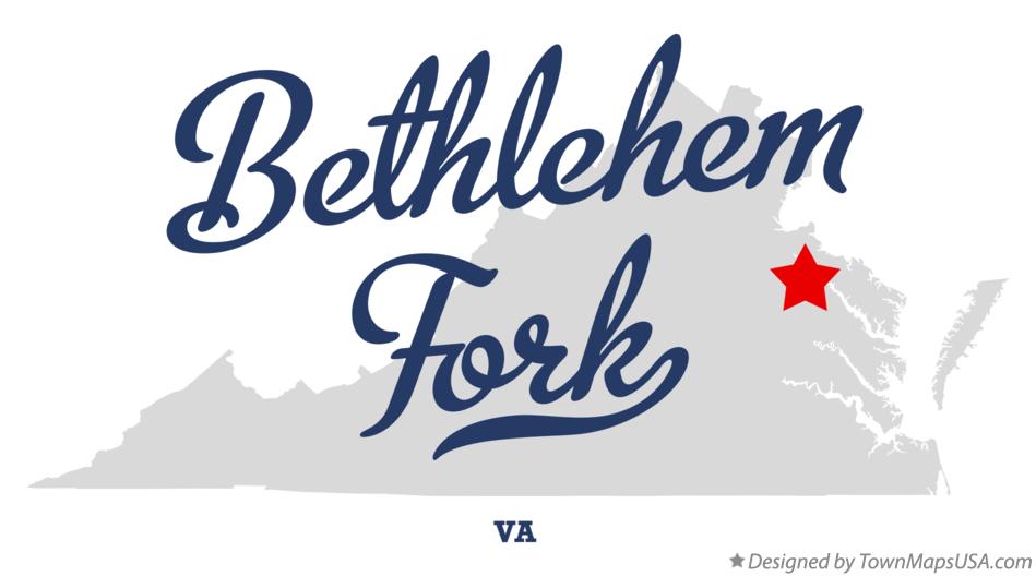 Map of Bethlehem Fork Virginia VA