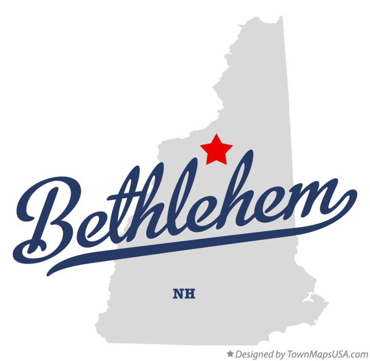 Map of Bethlehem New Hampshire NH