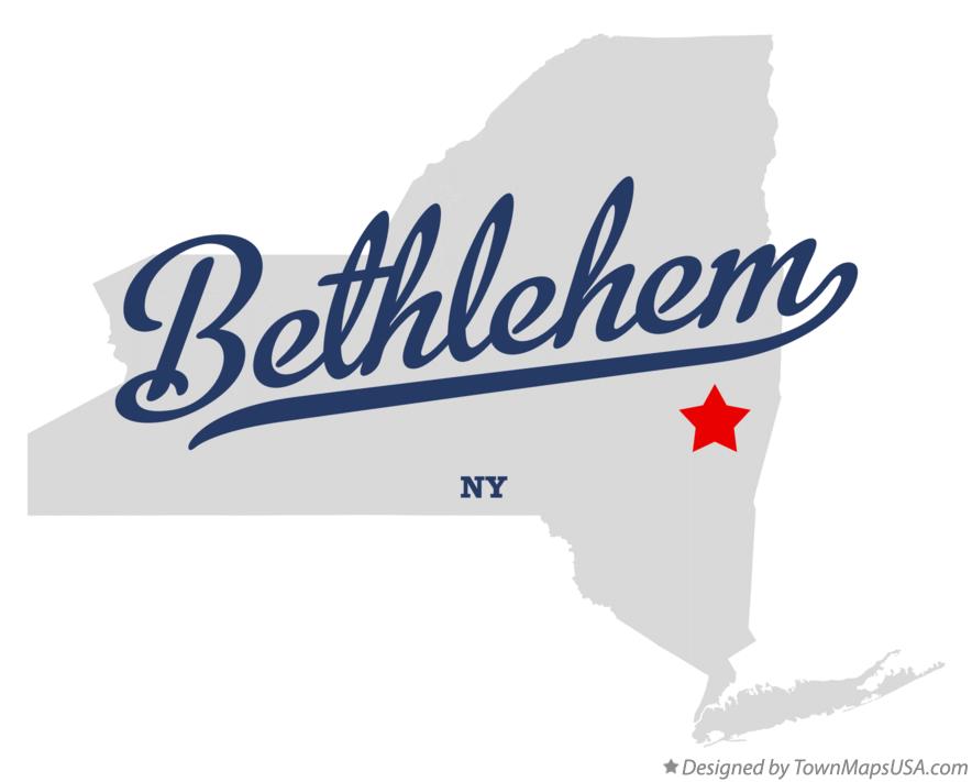 Map of Bethlehem New York NY
