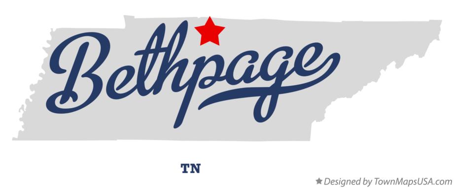 Map of Bethpage Tennessee TN