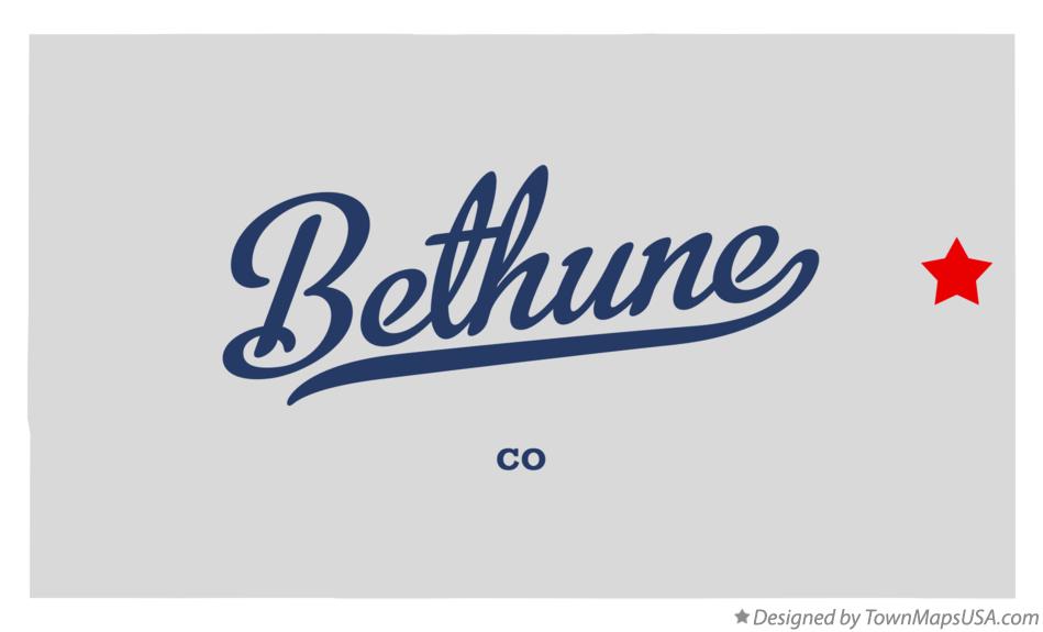 Map of Bethune Colorado CO
