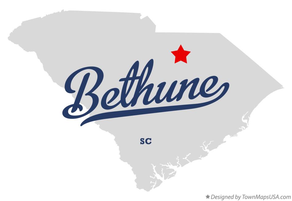 Map of Bethune South Carolina SC