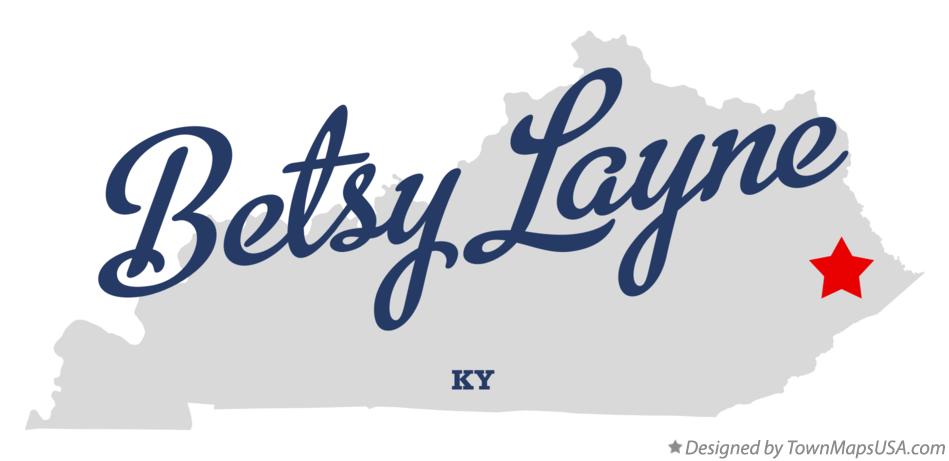 Map of Betsy Layne Kentucky KY