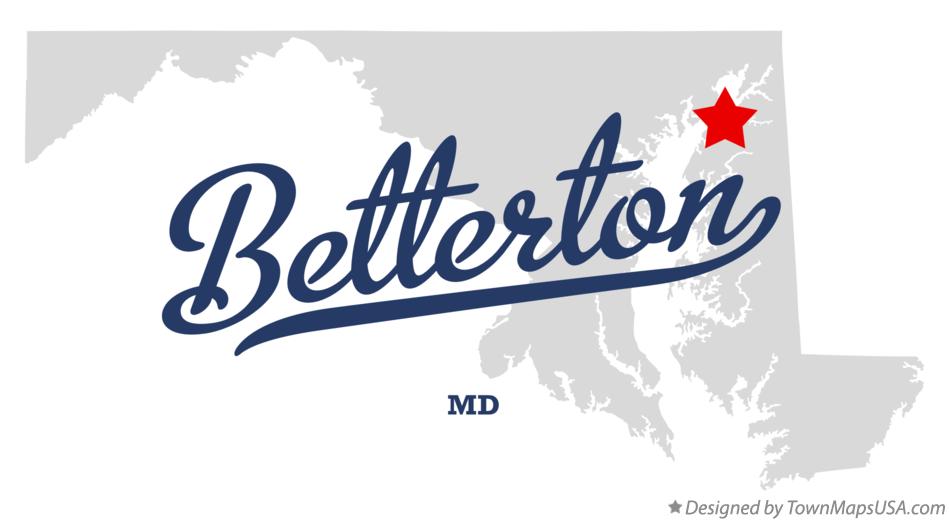 Map of Betterton Maryland MD
