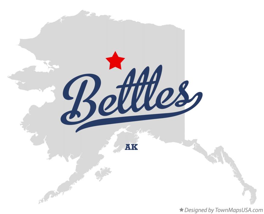 Map of Bettles Alaska AK