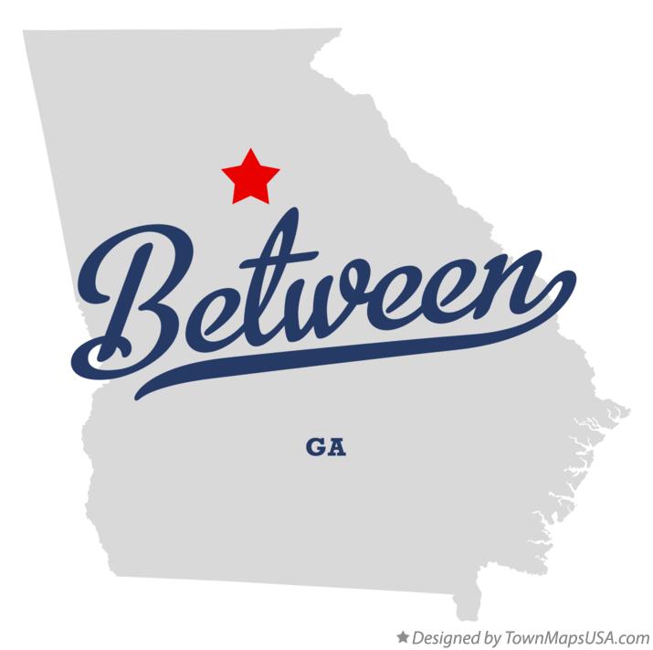 Map of Between Georgia GA