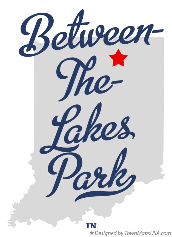 Map of Between-The-Lakes Park Indiana IN