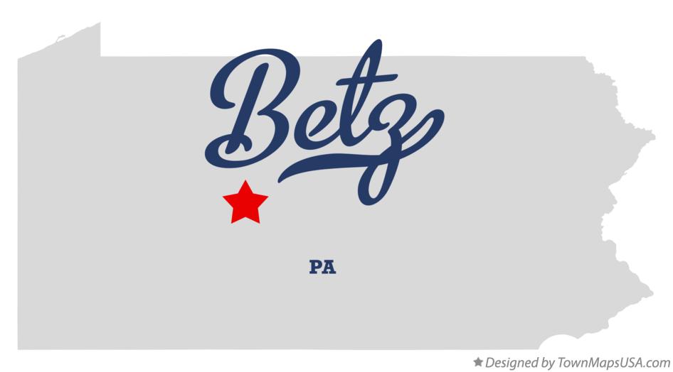 Map of Betz Pennsylvania PA