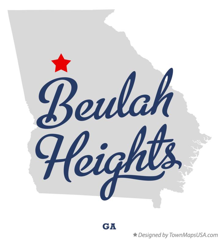 Map of Beulah Heights Georgia GA