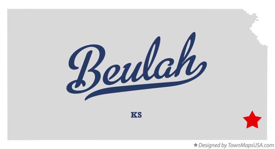 Map of Beulah Kansas KS