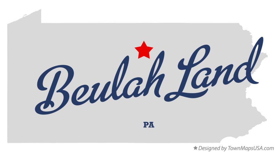 Map of Beulah Land Pennsylvania PA