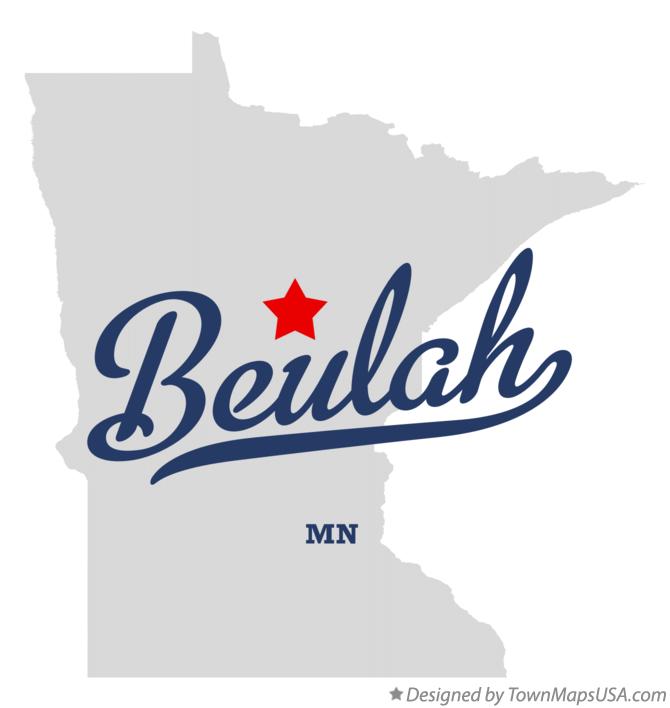 Map of Beulah Minnesota MN
