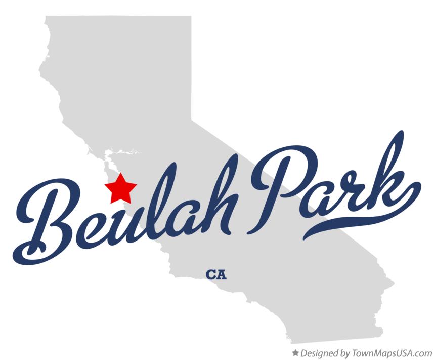 Map of Beulah Park California CA