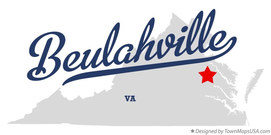 Map of Beulahville Virginia VA