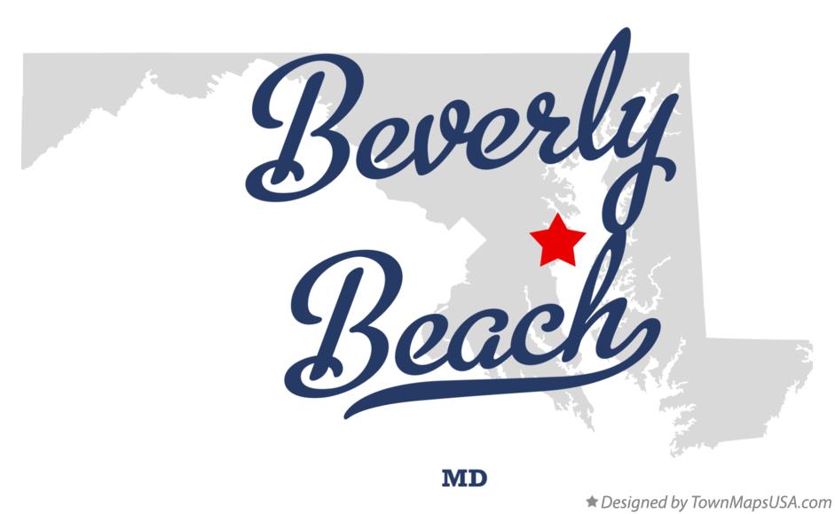 Map of Beverly Beach Maryland MD