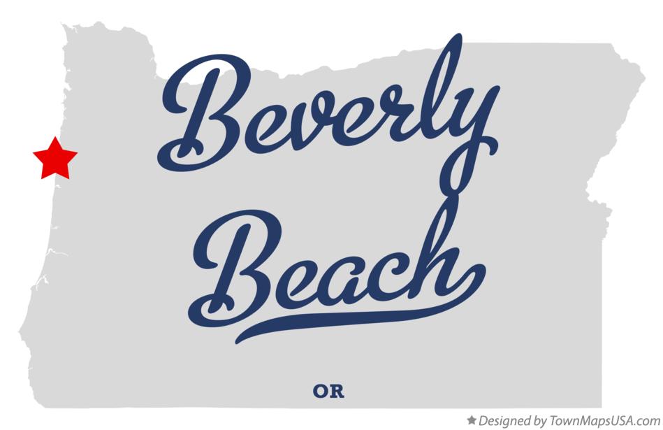 Map of Beverly Beach Oregon OR