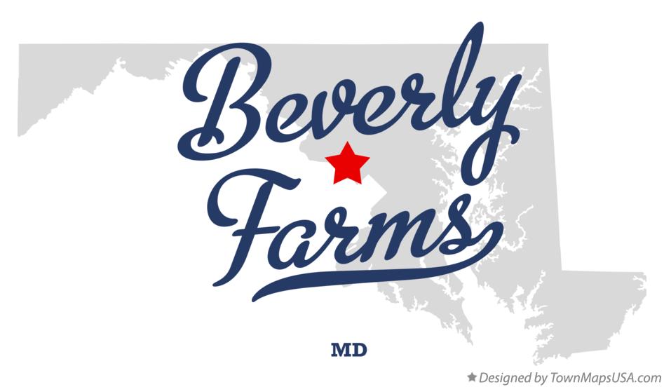 Map of Beverly Farms Maryland MD