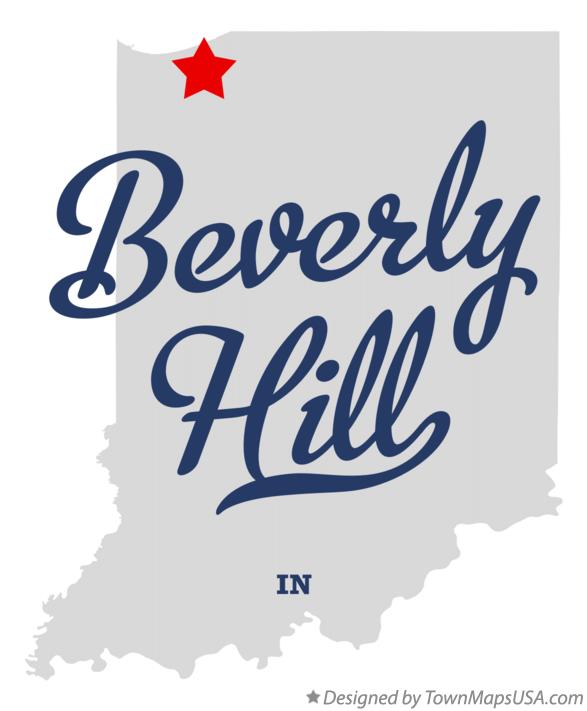 Map of Beverly Hill Indiana IN