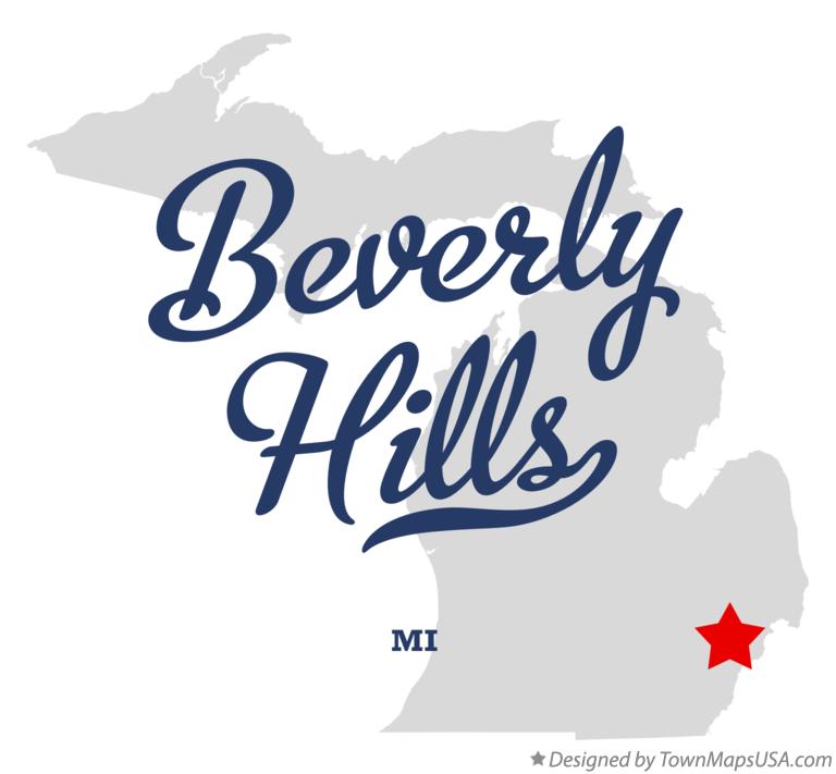 Map Of Beverly Hills Mi Michigan