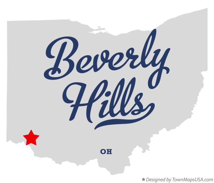 Map of Beverly Hills Ohio OH