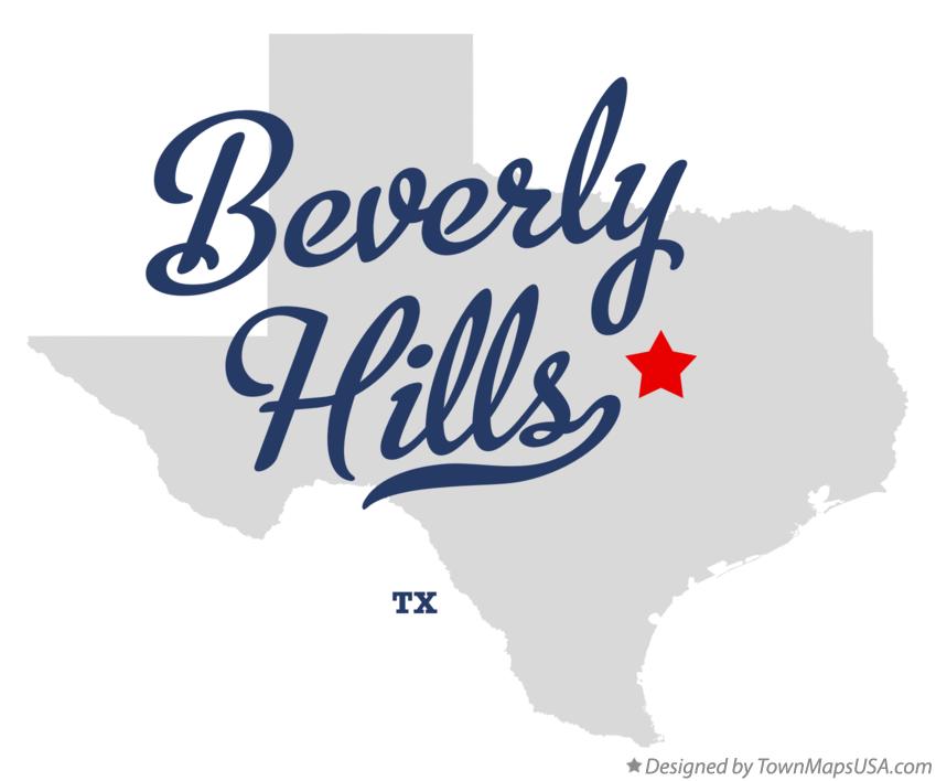 Map of Beverly Hills Texas TX