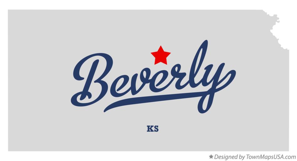 Map of Beverly Kansas KS
