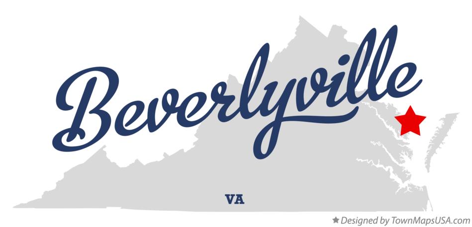 Map of Beverlyville Virginia VA