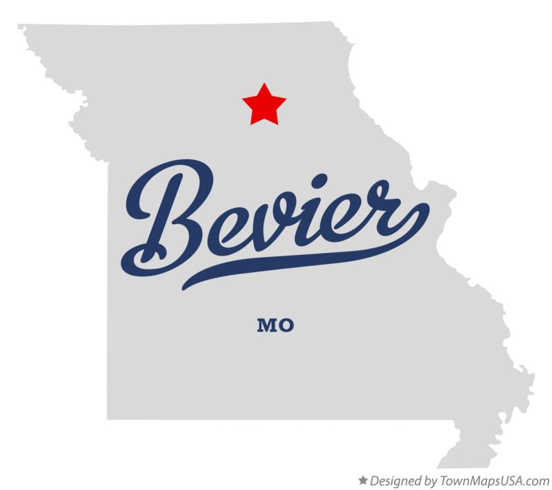 Map of Bevier Missouri MO