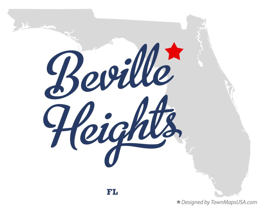 Map of Beville Heights Florida FL