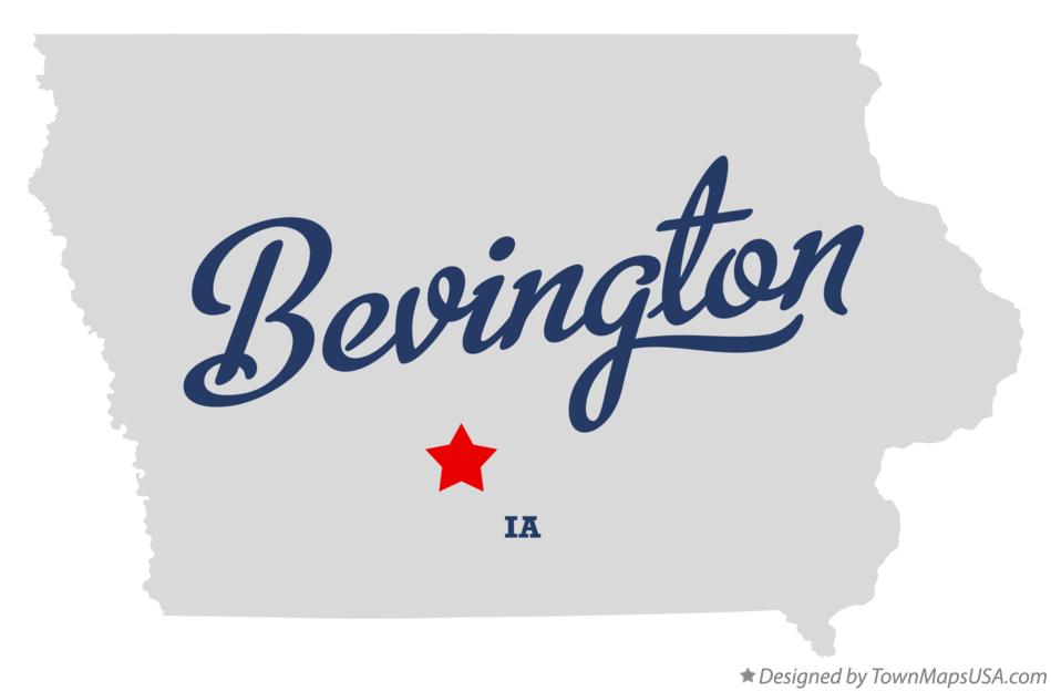 Map of Bevington Iowa IA