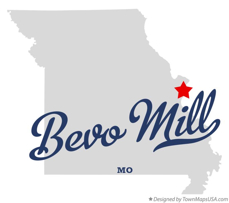 Map of Bevo Mill Missouri MO
