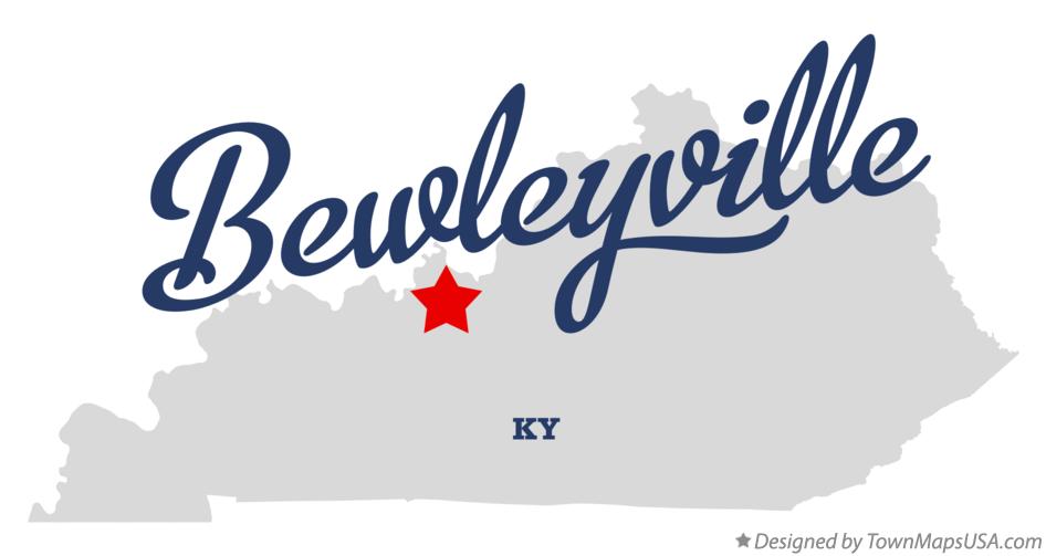 Map of Bewleyville Kentucky KY