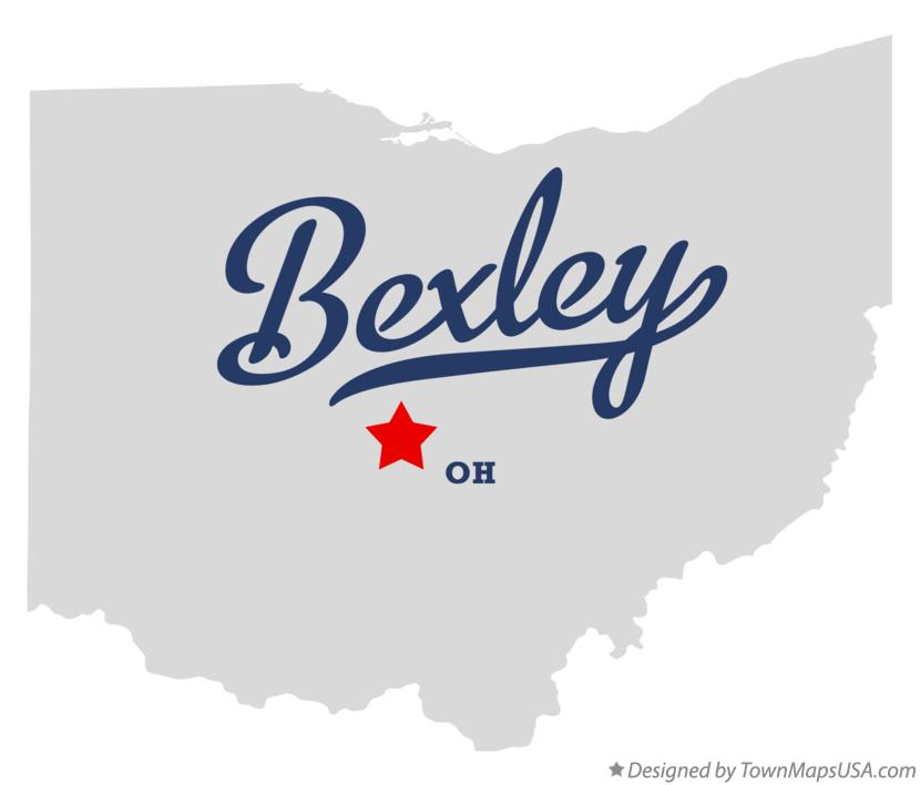 Map of Bexley Ohio OH