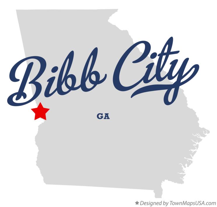 Map of Bibb City Georgia GA