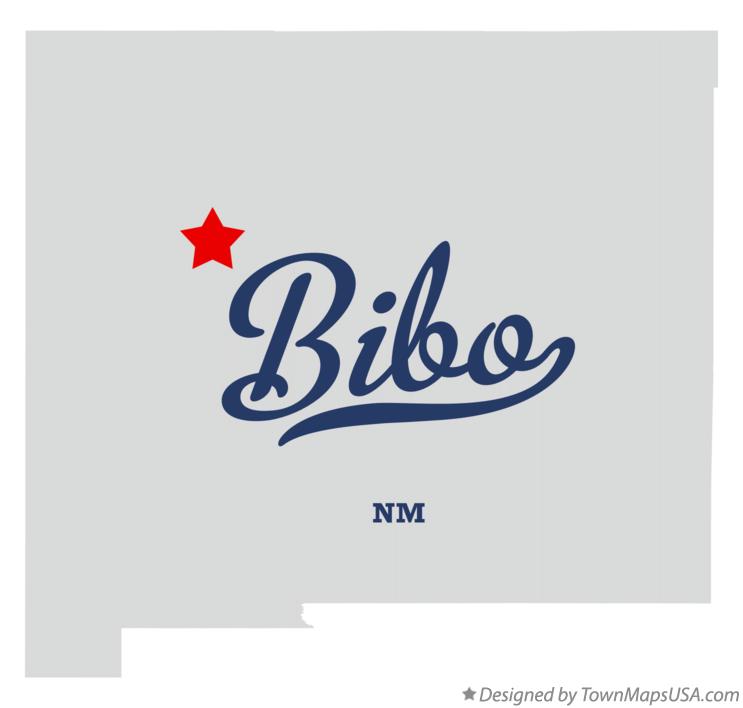 Map of Bibo New Mexico NM