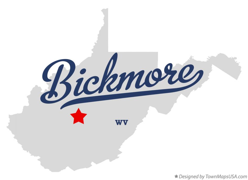 Map of Bickmore West Virginia WV