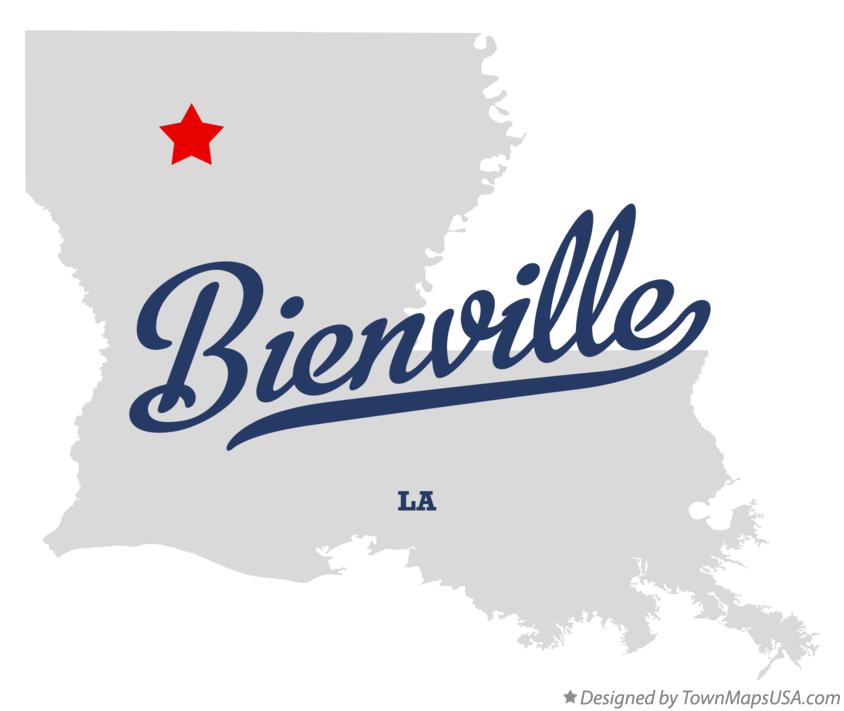 Map of Bienville Louisiana LA
