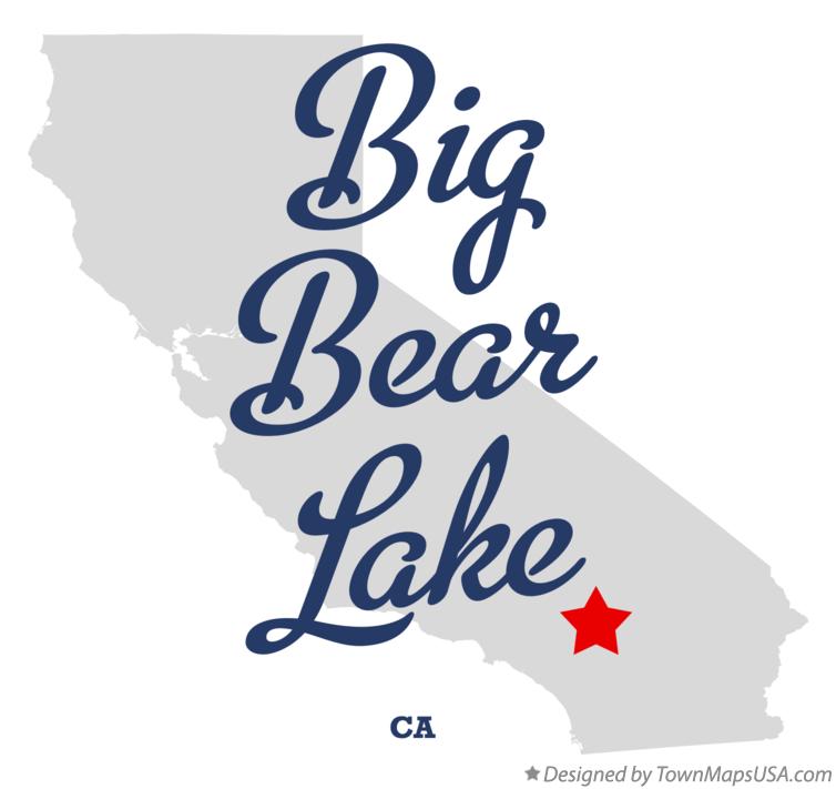 Map of Big Bear Lake California CA