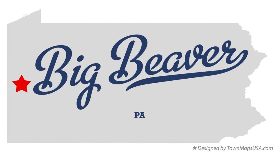 Map of Big Beaver Pennsylvania PA