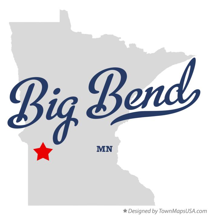 Map of Big Bend Minnesota MN