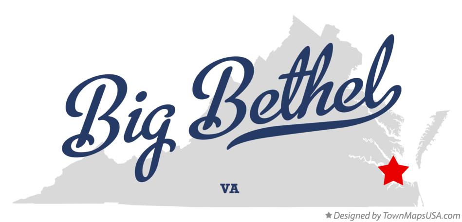 Map of Big Bethel Virginia VA