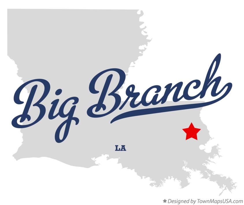 Map of Big Branch Louisiana LA