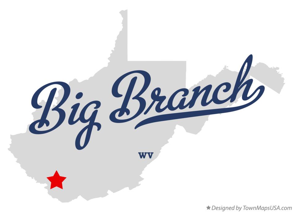 Map of Big Branch West Virginia WV