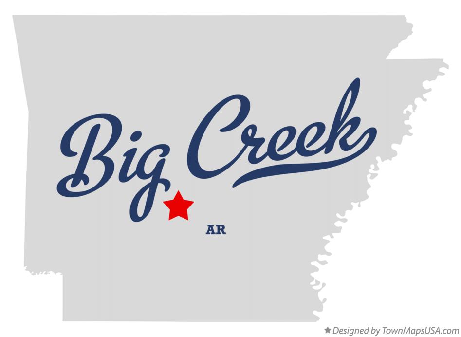 Map of Big Creek Arkansas AR