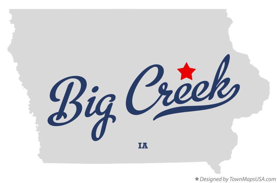 Map of Big Creek Iowa IA
