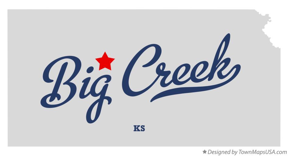 Map of Big Creek Kansas KS
