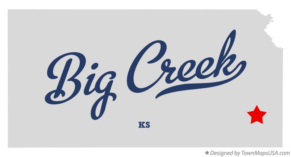 Map of Big Creek Kansas KS