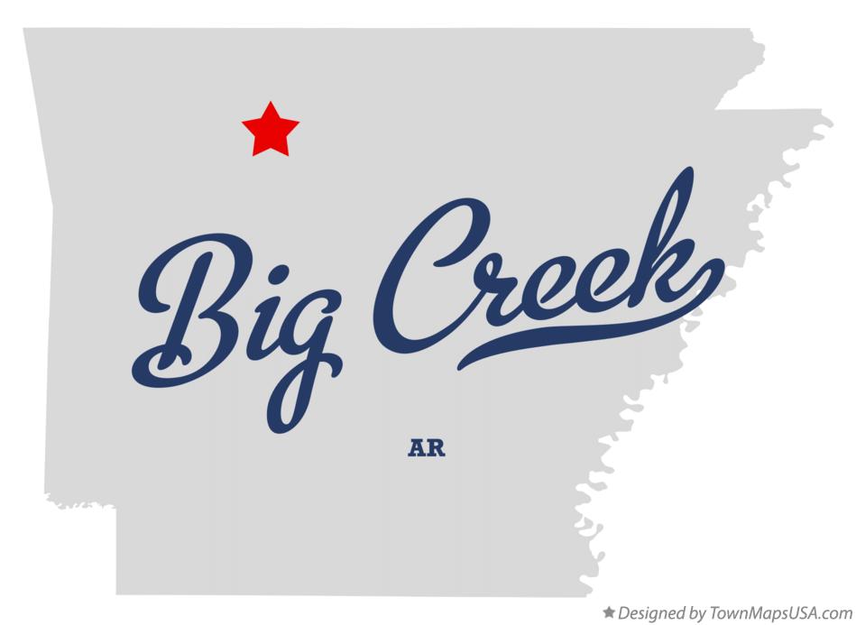 Map of Big Creek Arkansas AR