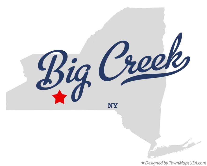 Map of Big Creek New York NY